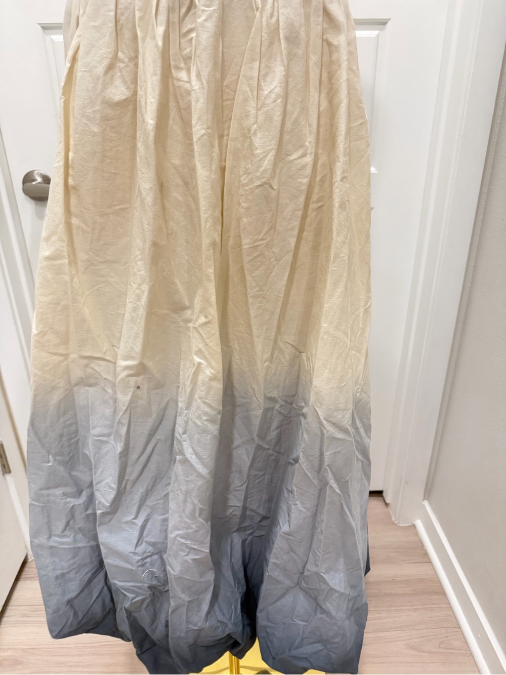 Zara Strapless Ombre Maxi Dress in Cream to Blue NWT - Picture 7 of 11